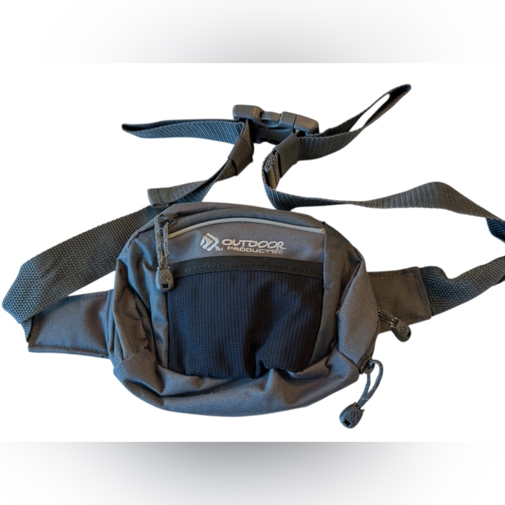 Gray Outdoor Products Hip Fanny Pack Running Hiking Crossbody Waist Bag